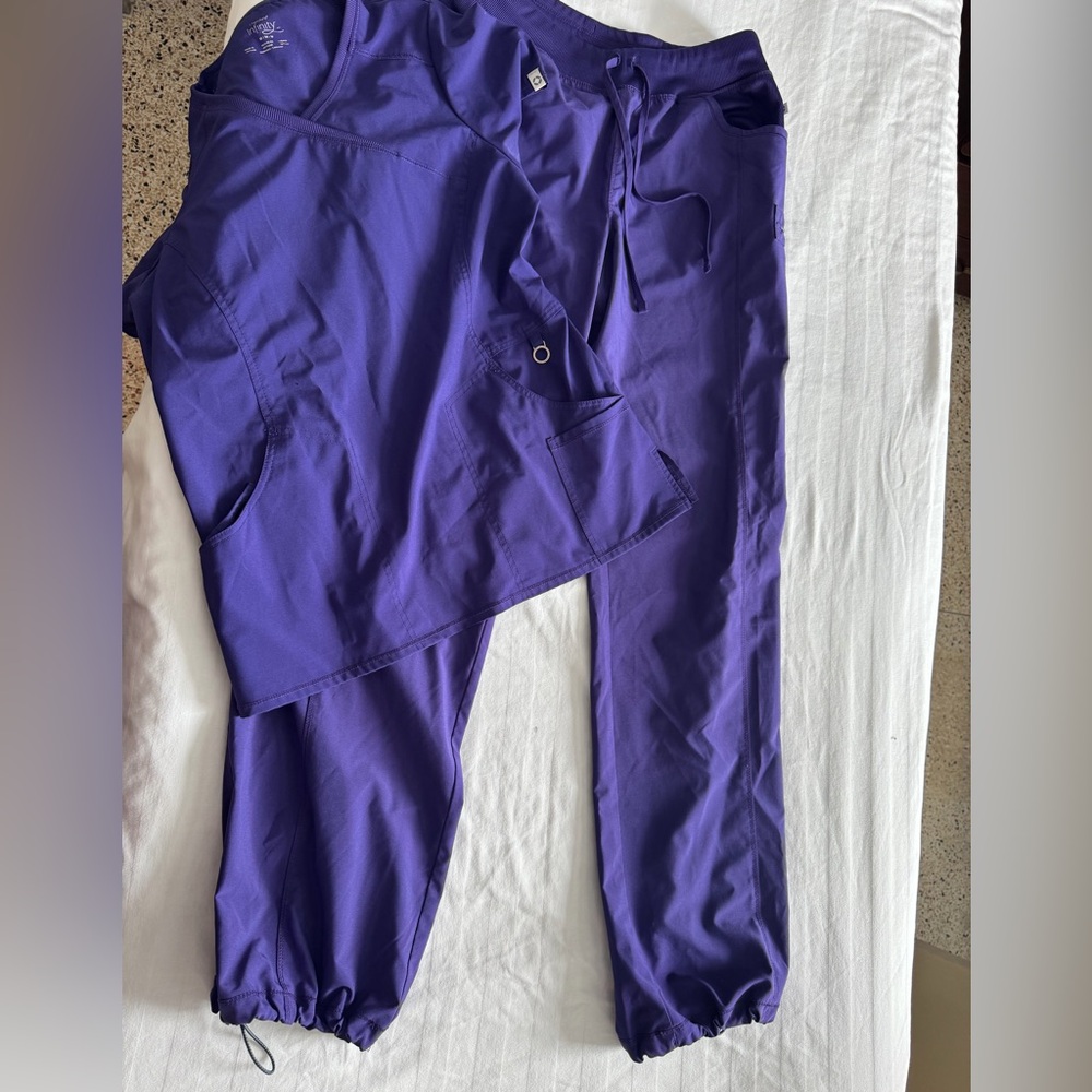Purple Scrub Set - Picture 2 of 3